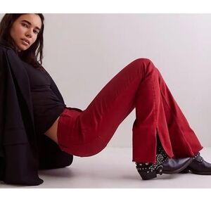 We The Free Level Up Slit Slim Flare Jeans